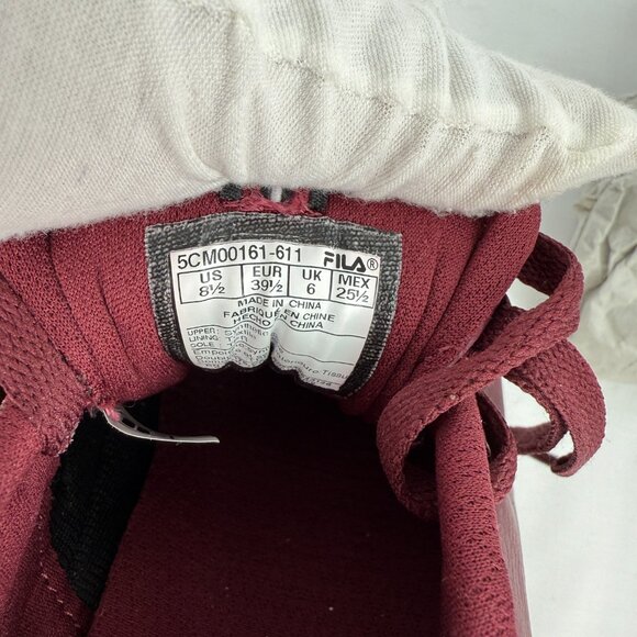 Fila Maroon Sneakers Size 8.5 - Picture 2 of 7